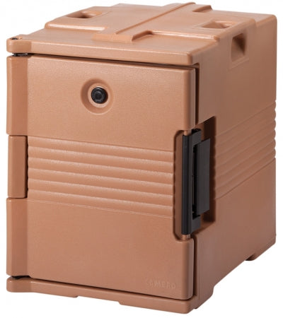 Cambro Ultra Pan Carrier Coffee Beige Front Loading Insulated Food Pan Carrier - Holds 6 Pans