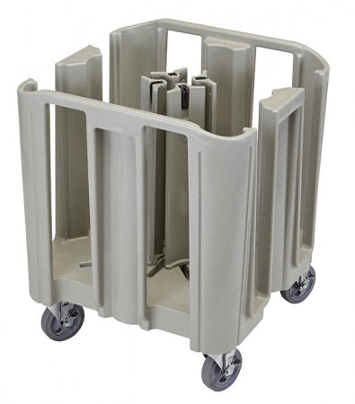 Cambro S-Series Speckled Gray Compact Adjustable Dish Dolly / Caddy - 4 / 5 Column