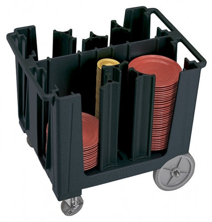 Cambro S Series Adjustable Black Dish Caddy - 6 Column