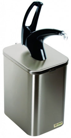 San Jamar FrontLine Countertop Condiment Dispenser Box with Black Pump