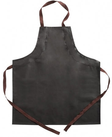 San Jamar 604VBA-E Brown 15 Mil Adjustable Vinyl Economy Dishwasher Apron - 28" L x 25" W