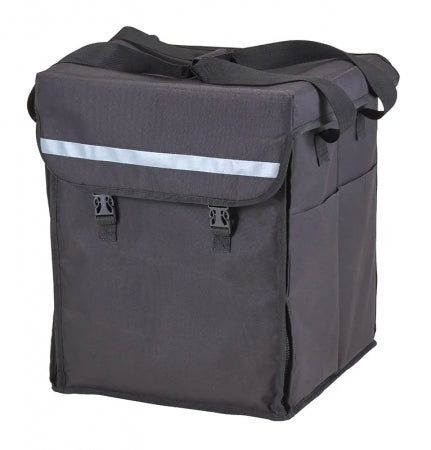 Cambro Customizable Insulated Black Large GoBagâ?¢ Delivery Backpack - 15" x 14" x 17"
