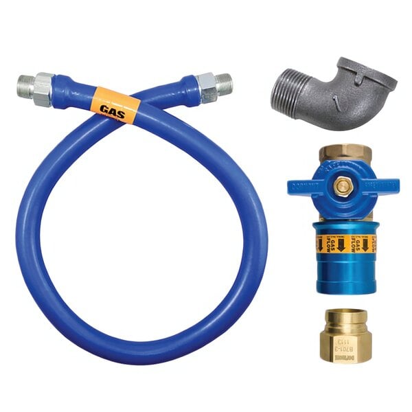 Dormont 16100BPCF48 Safety Quik® 48" Gas Connector Kit with Elbow - 1" Diameter