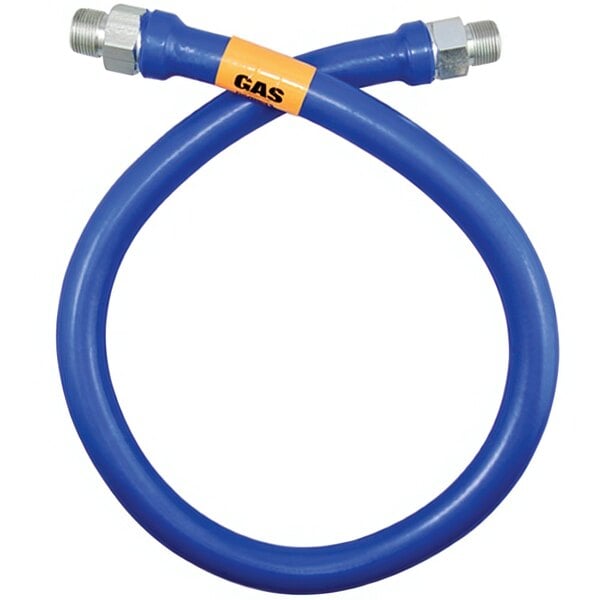 Dormont 1675BP60 Blue Hose® 60" Stainless Steel Moveable Foodservice Gas Connector - 3/4" Diameter