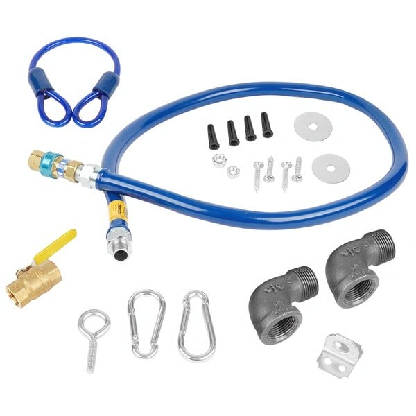Dormont 1675KIT72 Deluxe SnapFast® 72" Gas Connector Kit with Two Elbows and Restraining Cable - 3/4" Diameter