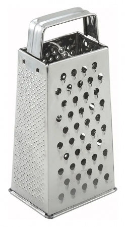 Stainless Steel Grater, tapered, 4 sided , 9" high