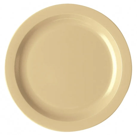 Cambro Camwear 10" Beige Narrow Rim Polycarbonate Plate