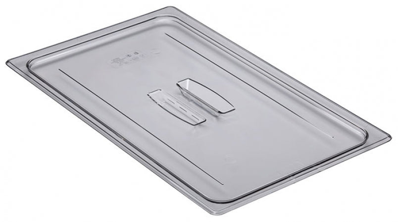 Cambro Camwear Full Size Clear Polycarbonate Handled Lid