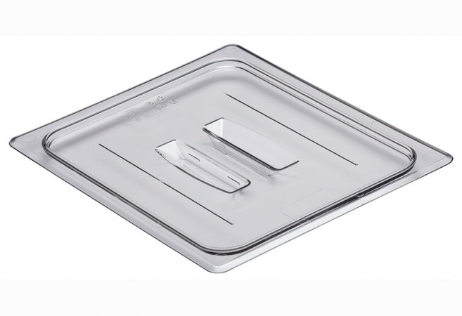 Cambro Camwear 1/2 Size Clear Polycarbonate Handled Lid