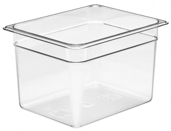 Cambro Camwear 1/2 Size Clear Food Pan - 8" Deep