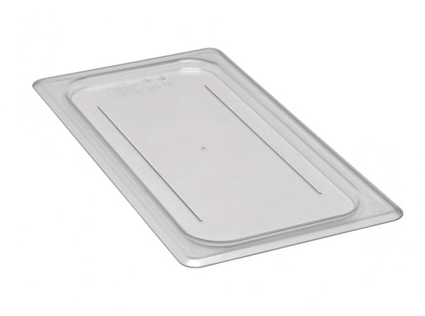 Cambro Camwear 1/3 Size Clear Polycarbonate Flat Lid
