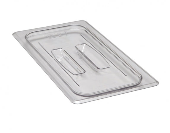 Cambro Camwear 1/3 Size Clear Polycarbonate Handled Lid