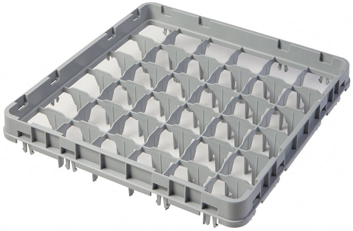 Cambro Soft Gray 36 Compartment Full Size Full Drop Camrack Extender - 19 5/8" x 19 5/8" x 2"