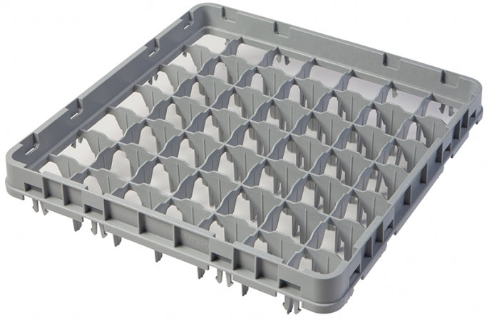 Cambro Soft Gray 49 Compartment Full Size Half Drop Camrack Extender - 19 5/8" x 19 5/8" x 2"