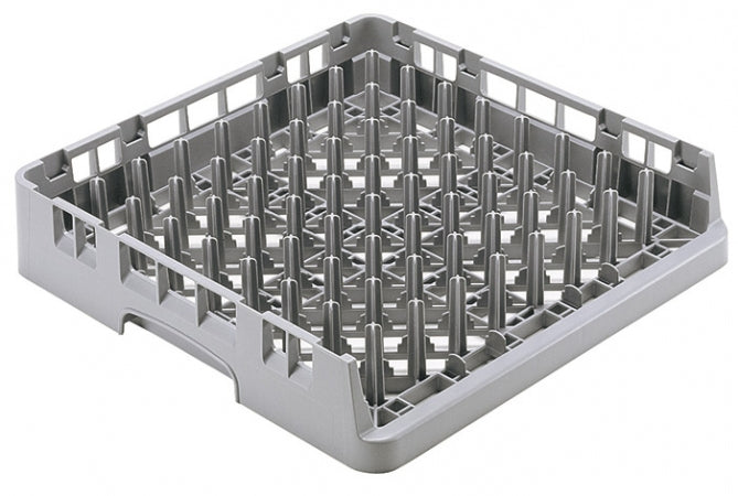 Cambro Soft Gray Customizable Open End Camrack Tray Rack