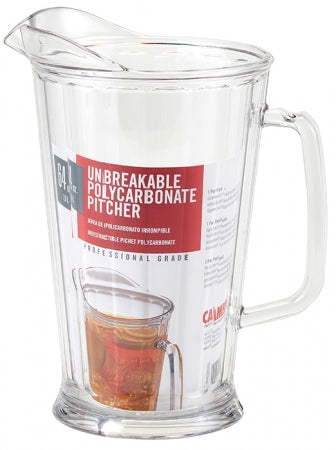 Cambro Camwear 64 oz. Clear Customizable Plastic Pitcher