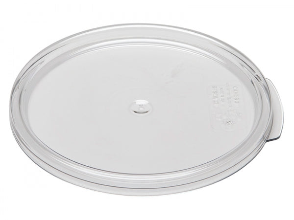 Cambro 2, 4 Qt. Clear Round Lid for Clear Camwear Containers