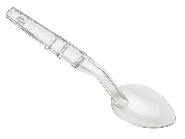 Cambro 11" Clear Camwear Solid Salad Bar / Buffet Spoon