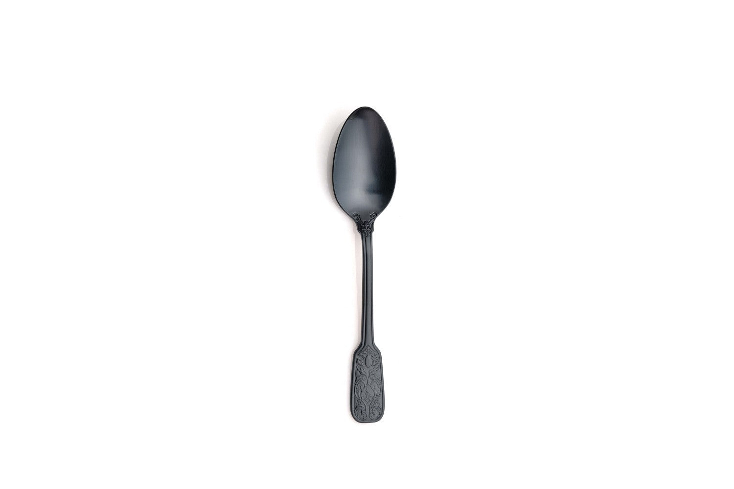 VERSAILLES SATIN BLACK DESSERT SPOON 18/10