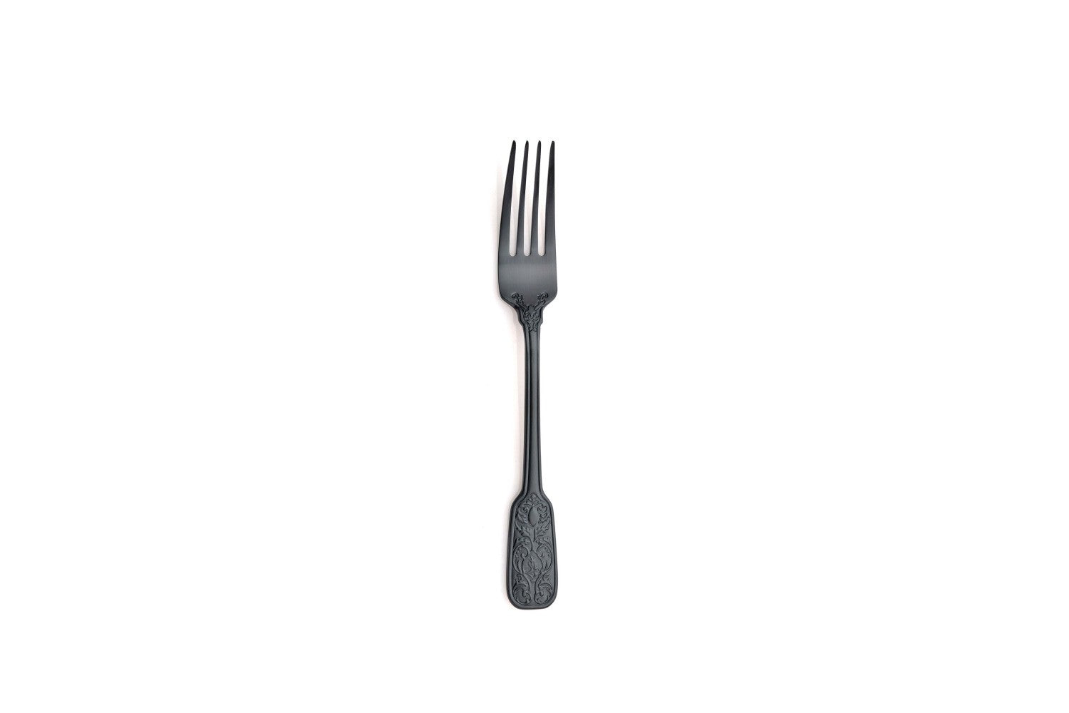 VERSAILLES SATIN BLACK DESSERT FORK 18/10