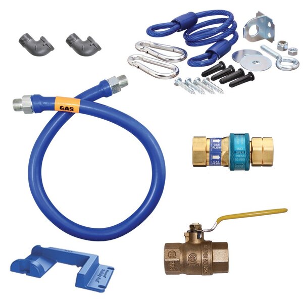 Dormont 16125KIT48PS Deluxe SnapFast® 48" Gas Connector Kit with Safety-Set - 1 1/4" Diameter