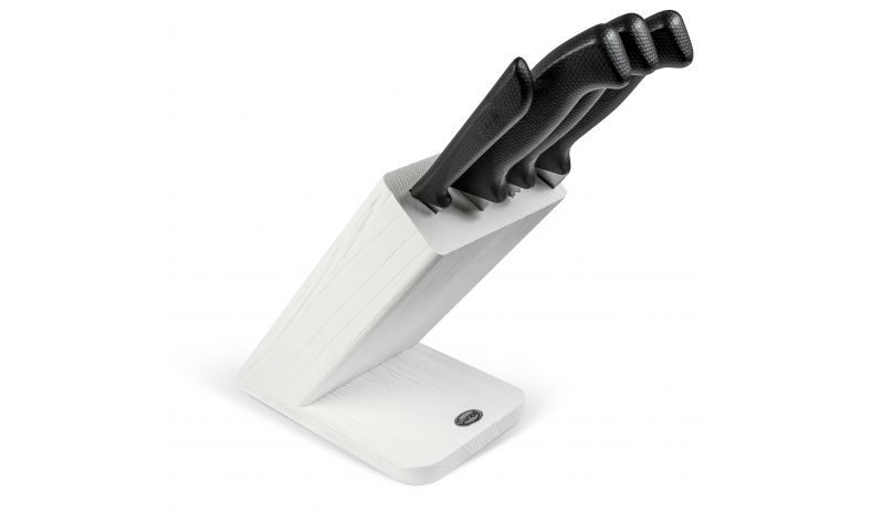 Ceppo 4 pz. Obliquo Bianco Oblique block 4 pcs. White t.