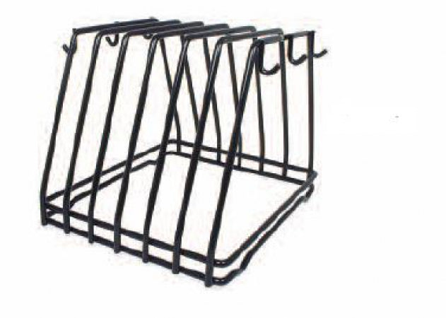 RACK, CUTTING BOARD, HOLDS 6 BOARDS, BLACK, COATED