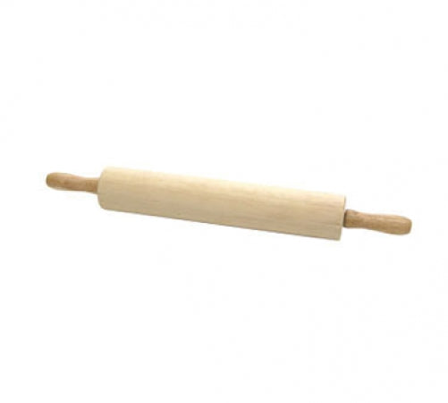 Rolling Pin, 2-3/4" diameter, 18"barrel, hardwood, ball bearing