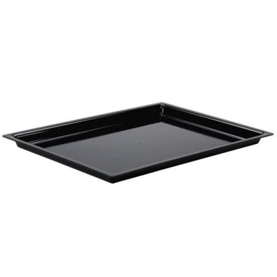 DISPLAY TRAY, 12"Wx20"Dx1"H, shallow, Acrylic, Black, Made in USA