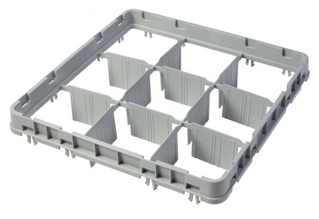 Cambro Soft Gray 9 Compartment Full Size Full Drop Camrack Extender