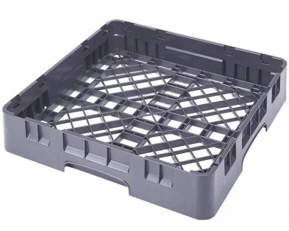 Cambro Base Glass rack , Overall: 19 3/4"L x 19 3/4"W x 4"H, Compartment: 3 1/4"H, Polypropylene, Gray