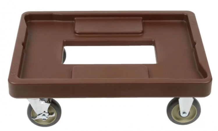 Cambro Dark Brown Camdolly for UPC 400, Width 20 3/4 Inches, Depth	27 5/8 Inches, Height 9 Inches, Capacity	300 lb, Color Brown, Material Polyethylene, Made in America