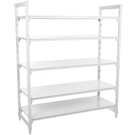 Cambro Camshelving Premium Solid 5-Shelf Stationary Starter Unit - 24" x 42" x 84"