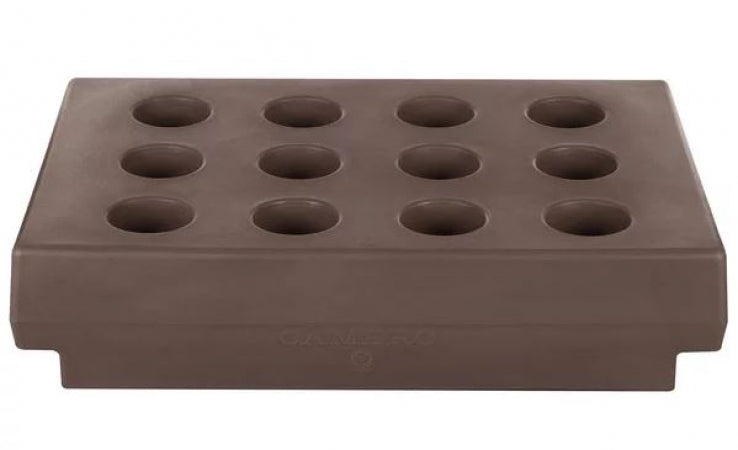 Cambro Cutlery Rack, 33"L x 22-3/4"W x 9"H, dark brown, Polyethylene, NSF
