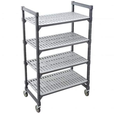 Cambro Camshelving Elements Mobile Shelving Unit with 4 Vented Shelves - 18" x 60" x 70"
