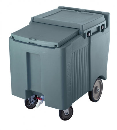 Cambro SlidingLid Granite Gray Portable Ice Bin - 125 lb. Capacity