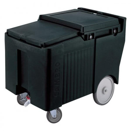 Cambro SlidingLid Black Portable Ice Bin - 175 lb. Capacity
