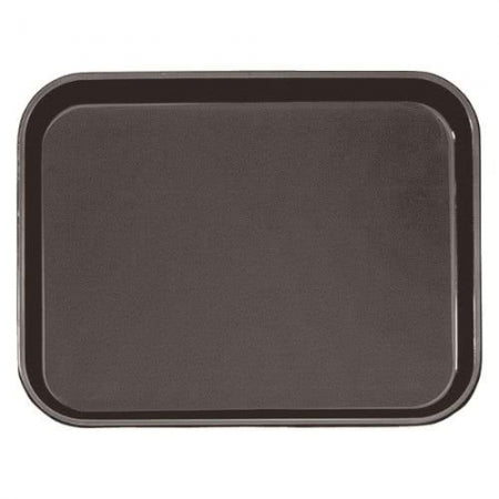 Cambro Brown 12" x 16" Polytread Non-Skid Serving Tray