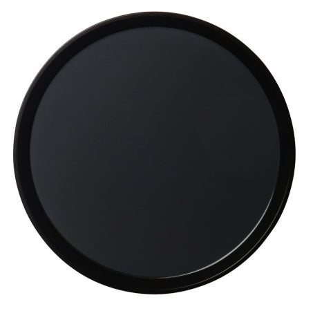 Cambro Black 14" Round Polytread Serving Tray