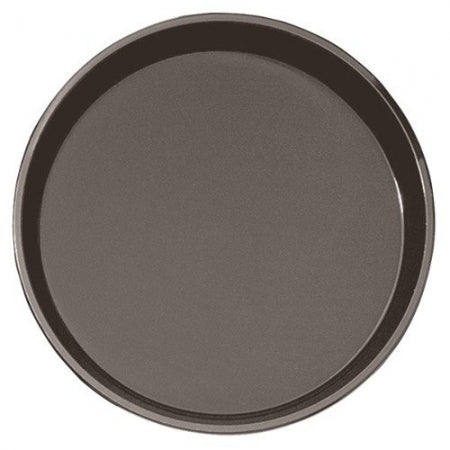 Cambro Brown 14" Round Polytread Serving Tray