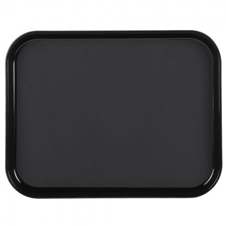 Cambro Black 14" x 18" Polytread Non-Skid Serving Tray