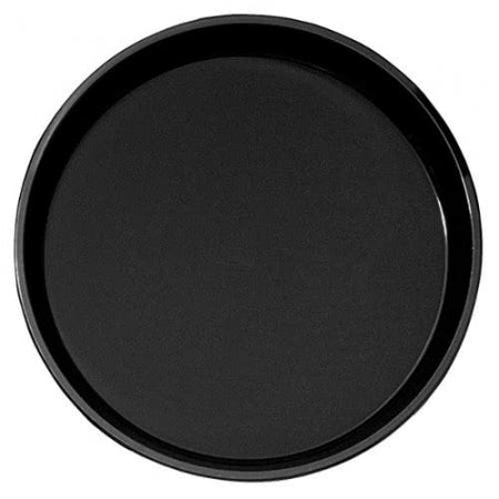 Cambro Black 16" Round Polytread Serving Tray
