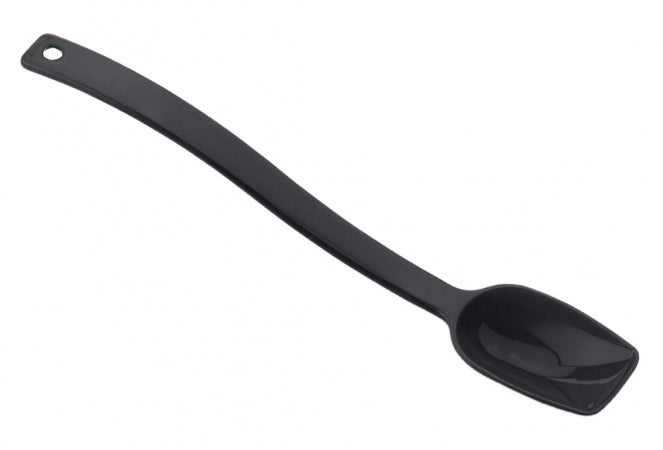 Cambro 0.75 oz. Black Camwear Solid Salad Bar / Buffet Spoon