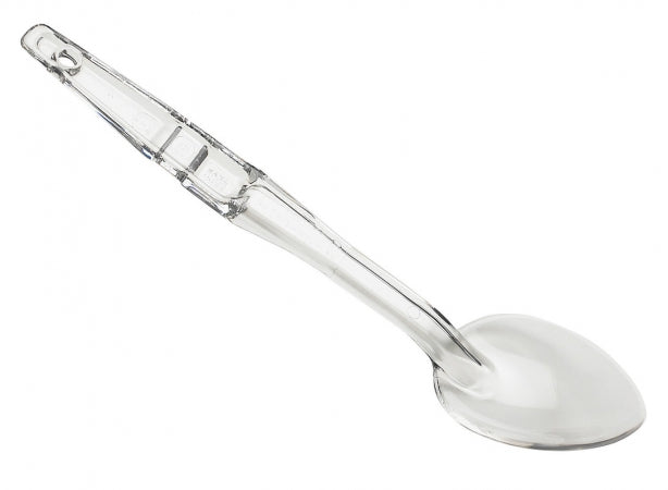 Cambro 13" Clear Camwear Solid Salad Bar / Buffet Spoon