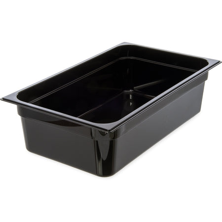 Carlisle Foodservice StorPlusô Polycarbonate Food Pan Full-Size, 6" Deep - Black