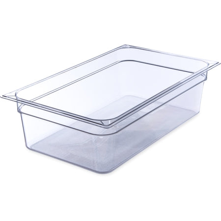 Carlisle Foodservice StorPlusô Polycarbonate Food Pan Full-Size, 6" Deep - Clear