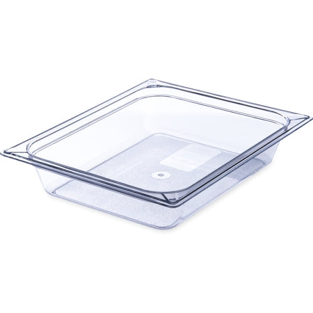 Carlisle Foodservice StorPlusô Polycarbonate Food Pan 1/2 Size, 2.5" Deep - Clear