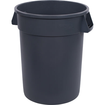 Carlisle Foodservice Broncoô Round Waste Bin Trash Container 32 Gallon - Gray