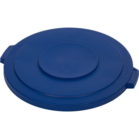 Carlisle Foodservice Broncoô Round Waste Bin Trash Container Lid 32 Gallon - Blue