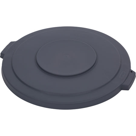 Carlisle Bronco 32 Gallon Gray Flat Trash Can Lid